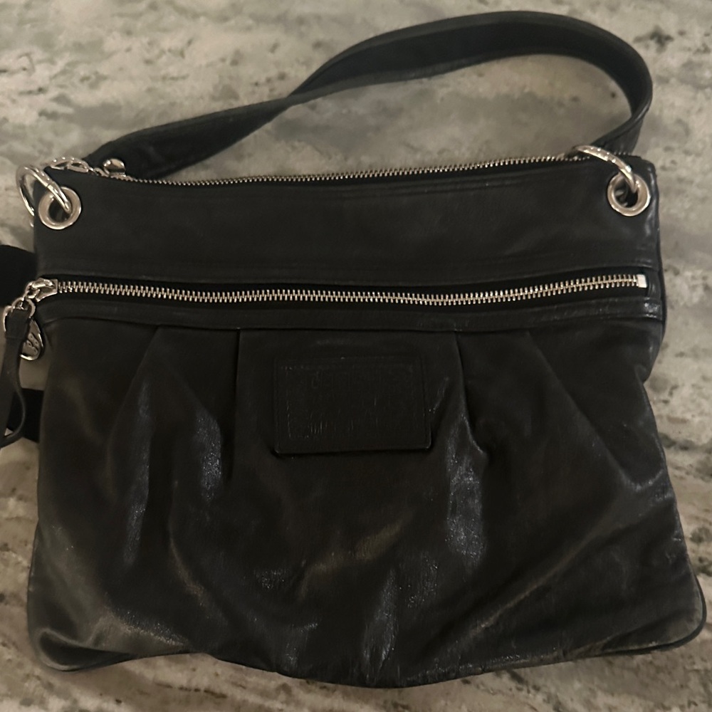 Coach Black Crossbody Bag with Silver Hardware